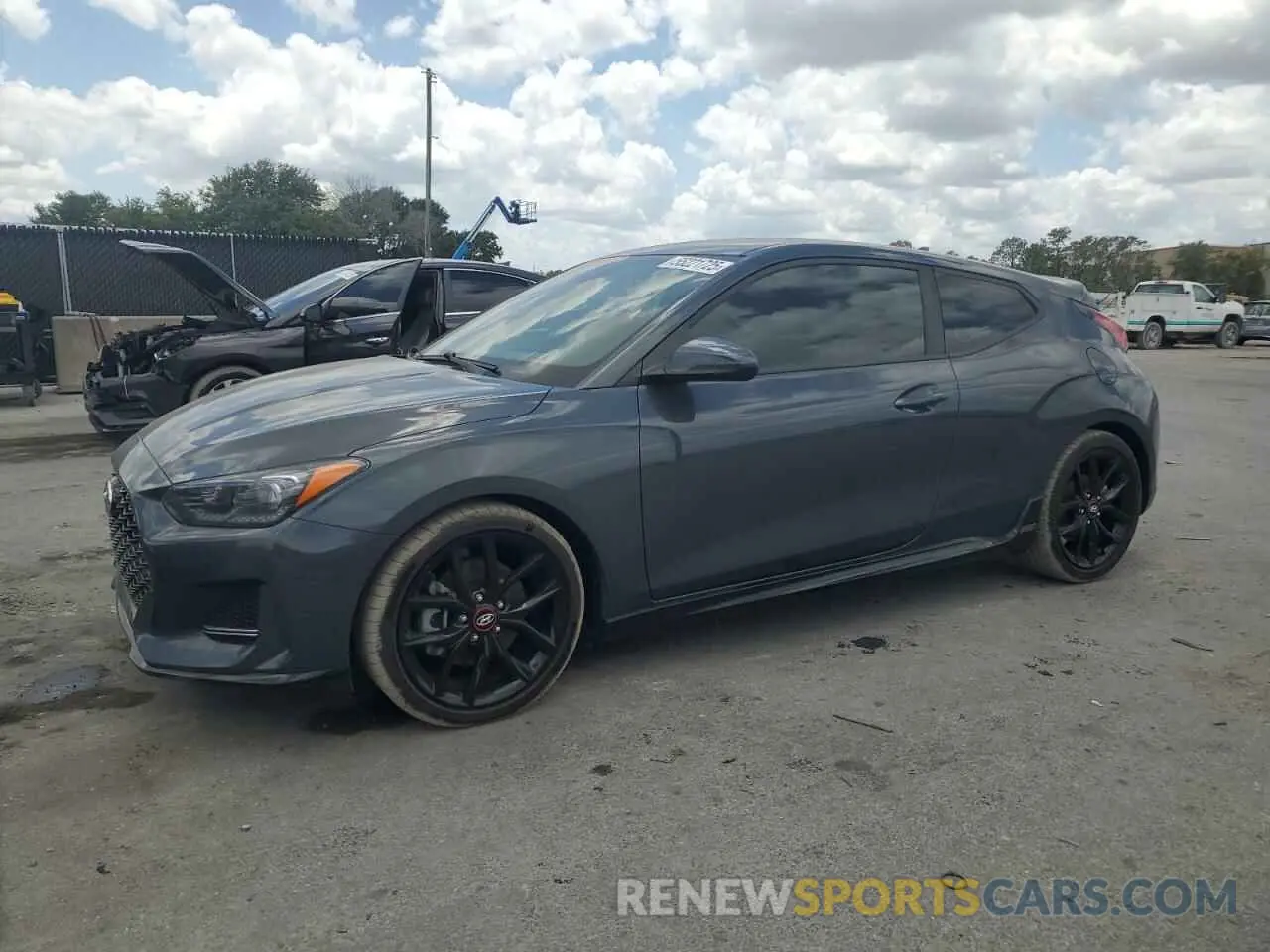1 Photograph of a damaged car KMHTH6AB9LU031555 HYUNDAI VELOSTER 2020