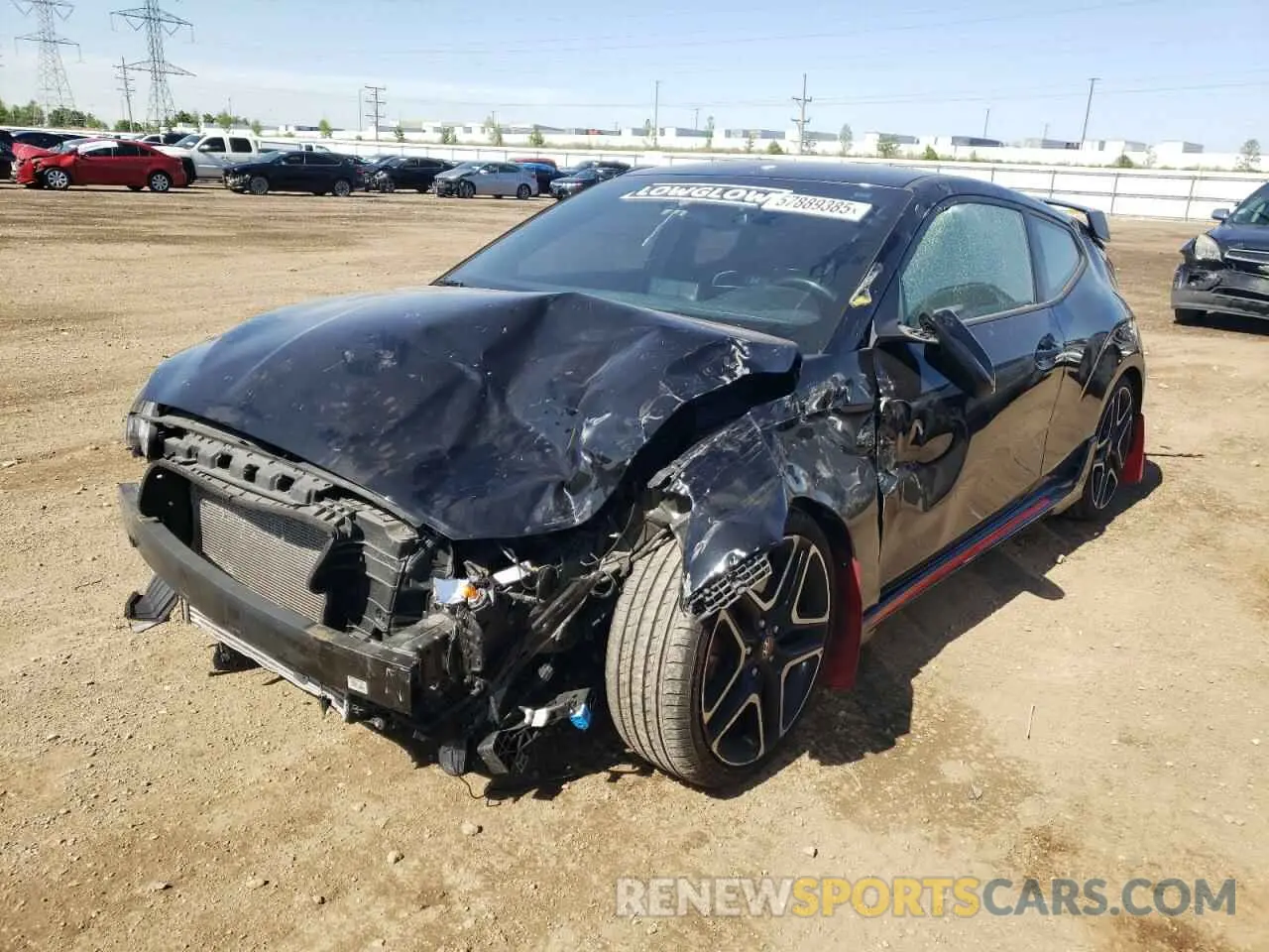 1 Photograph of a damaged car KMHT36AH0MU009934 HYUNDAI VELOSTER 2021