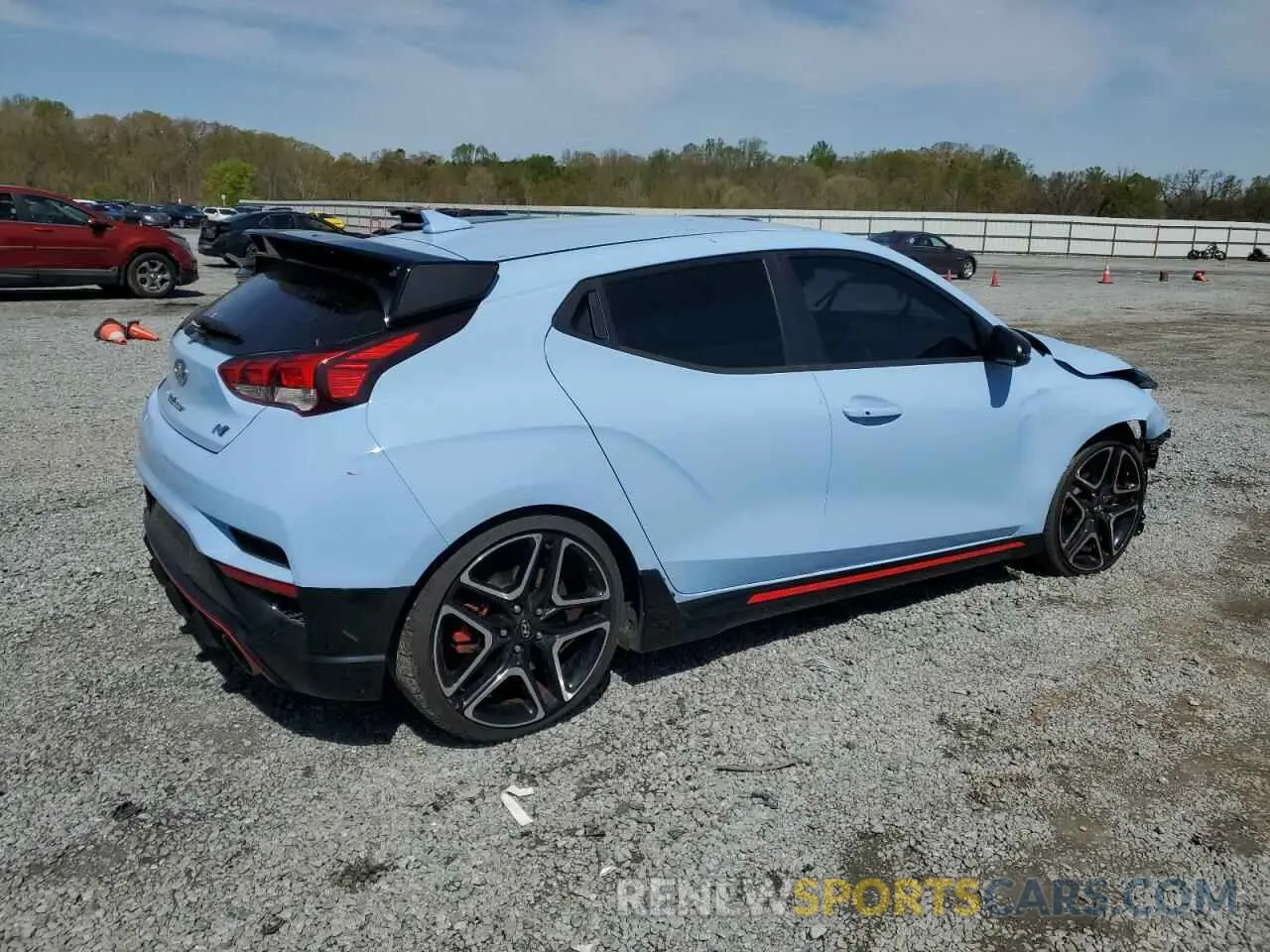 3 Photograph of a damaged car KMHT36AH2MU009000 HYUNDAI VELOSTER 2021