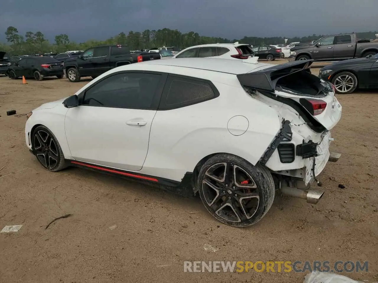 2 Photograph of a damaged car KMHT36AH9MU011200 HYUNDAI VELOSTER 2021