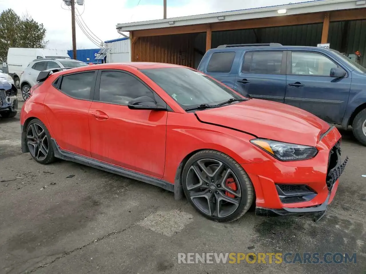 4 Photograph of a damaged car KMHT36AH9NU013708 HYUNDAI VELOSTER 2022