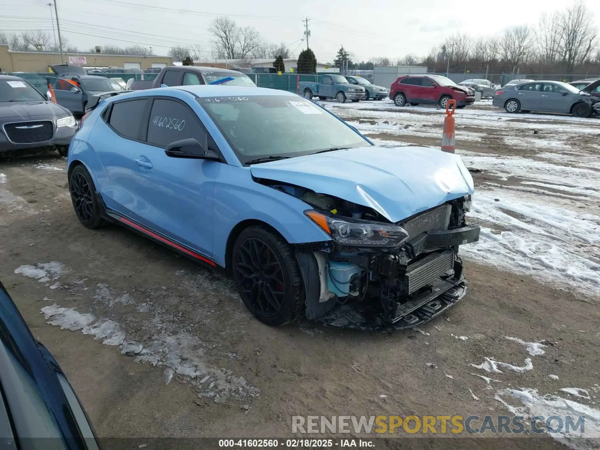 1 Photograph of a damaged car KMHT36AHXLU004187 HYUNDAI VELOSTER N 2020