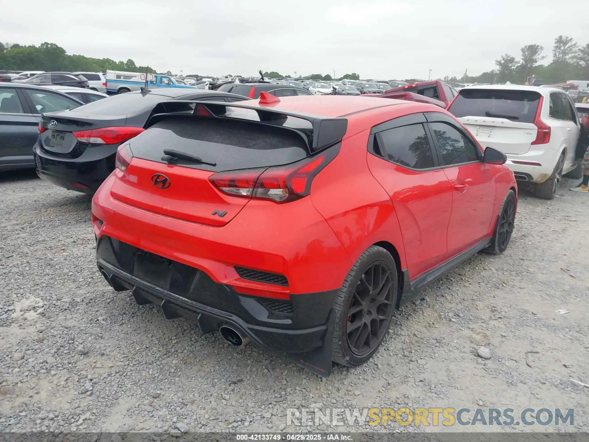 4 Photograph of a damaged car KMHT36AH3MU009992 HYUNDAI VELOSTER N 2021