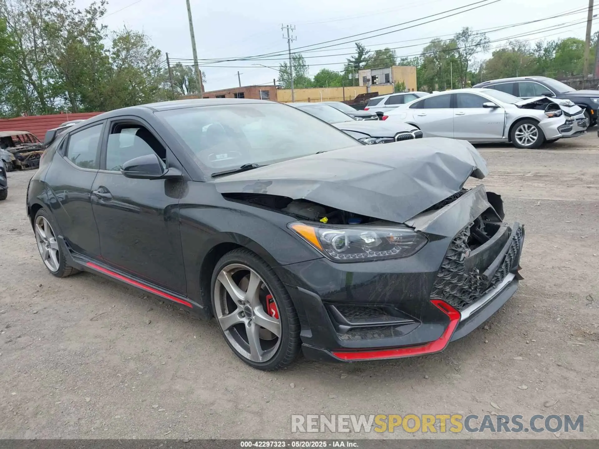 1 Photograph of a damaged car KMHT36AH0NU015217 HYUNDAI VELOSTER N 2022