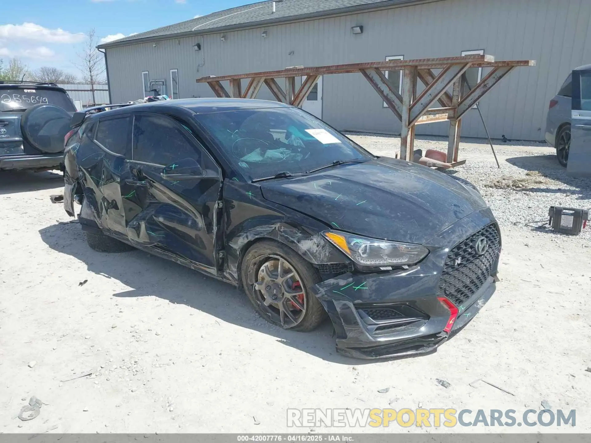 1 Photograph of a damaged car KMHT36AH1NU013671 HYUNDAI VELOSTER N 2022