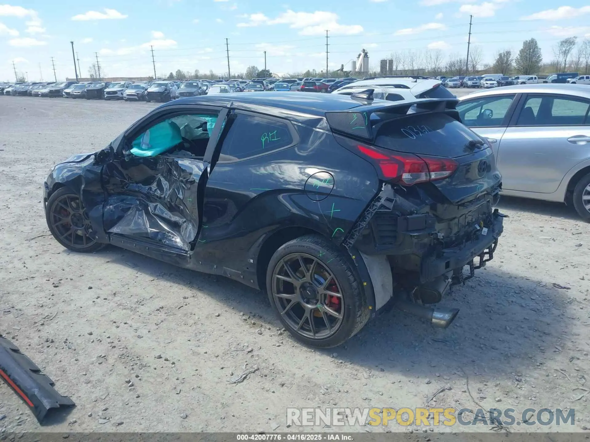 3 Photograph of a damaged car KMHT36AH1NU013671 HYUNDAI VELOSTER N 2022