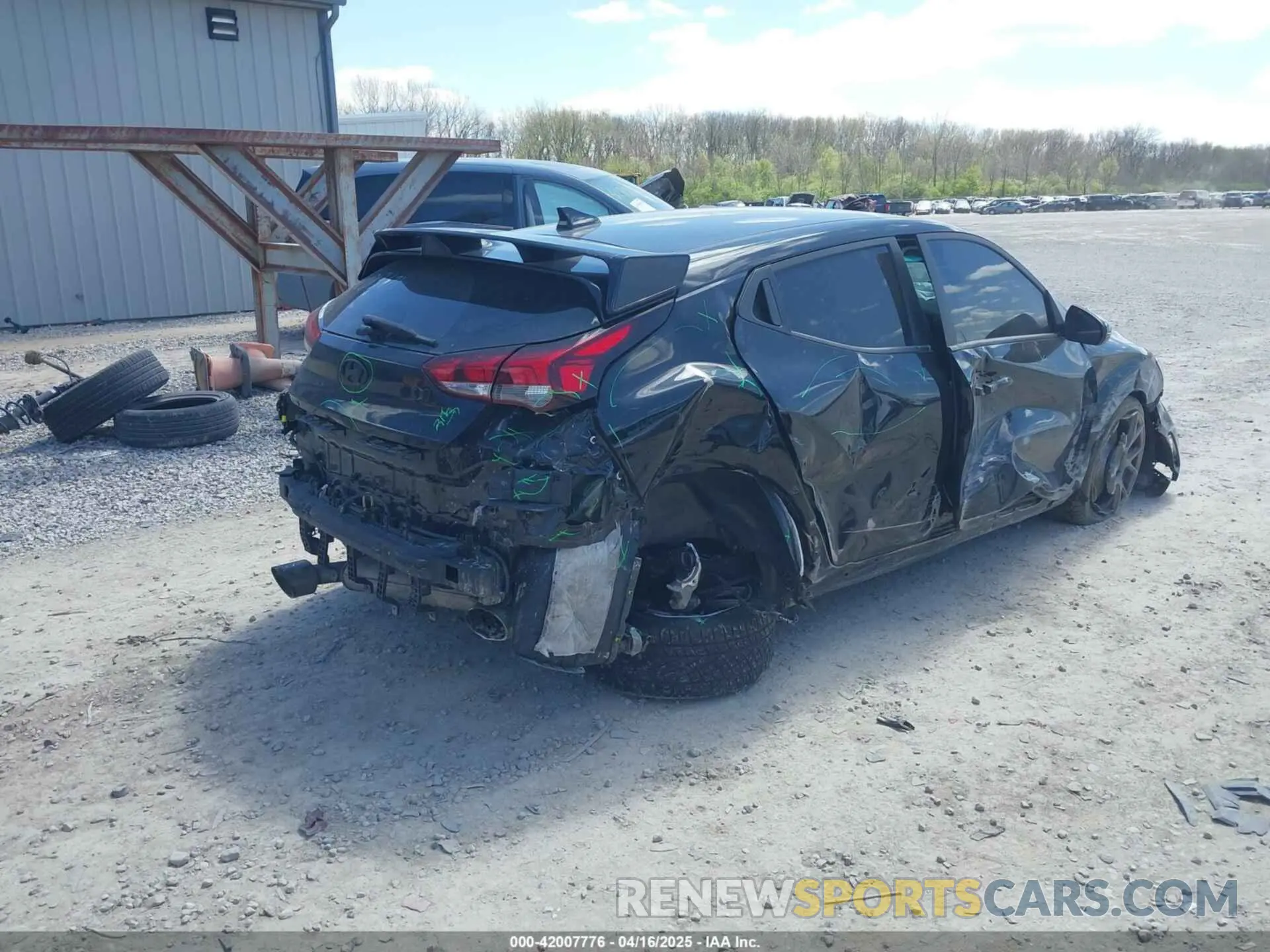 4 Photograph of a damaged car KMHT36AH1NU013671 HYUNDAI VELOSTER N 2022