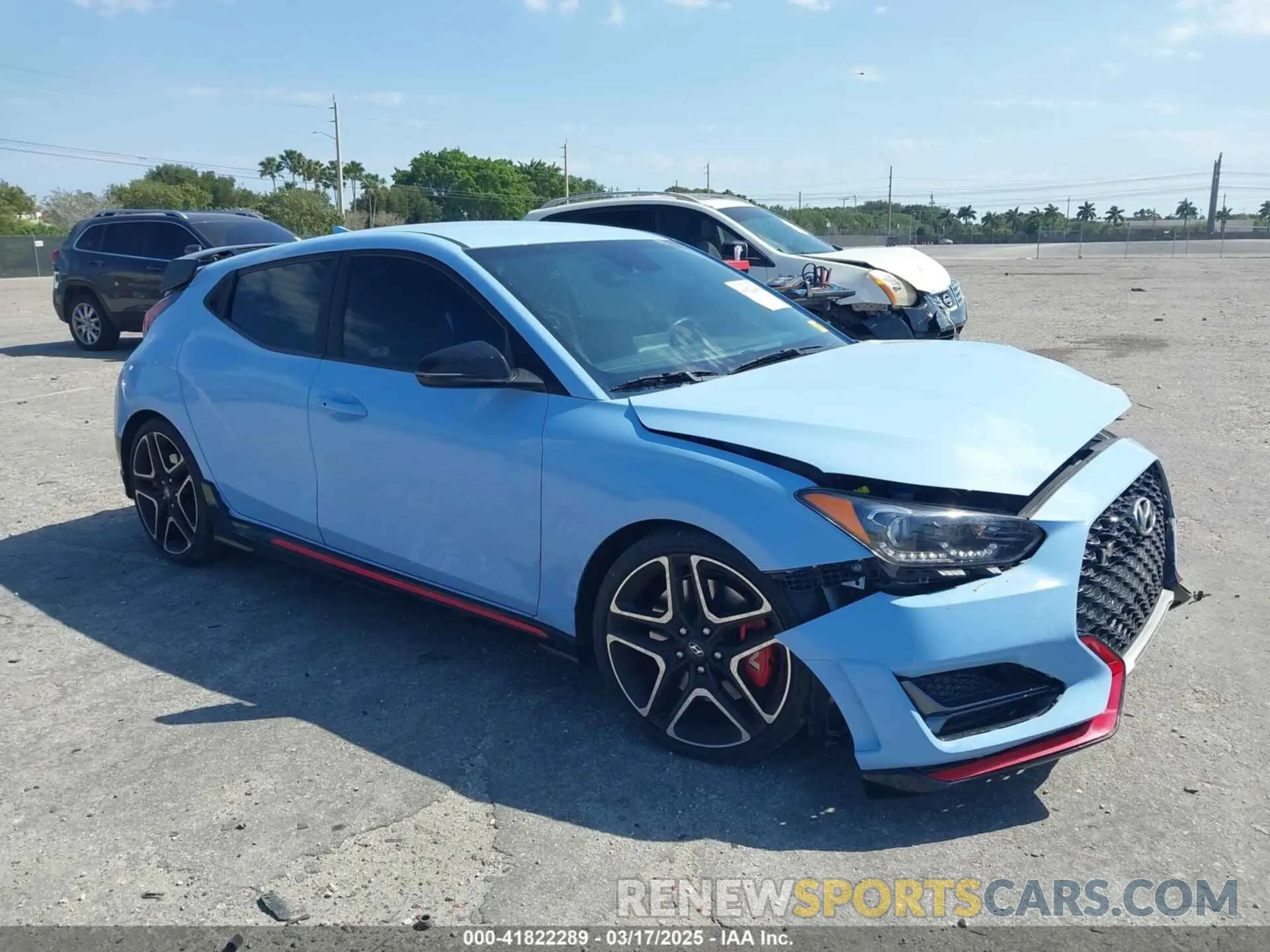 1 Photograph of a damaged car KMHT36AH3NU013266 HYUNDAI VELOSTER N 2022