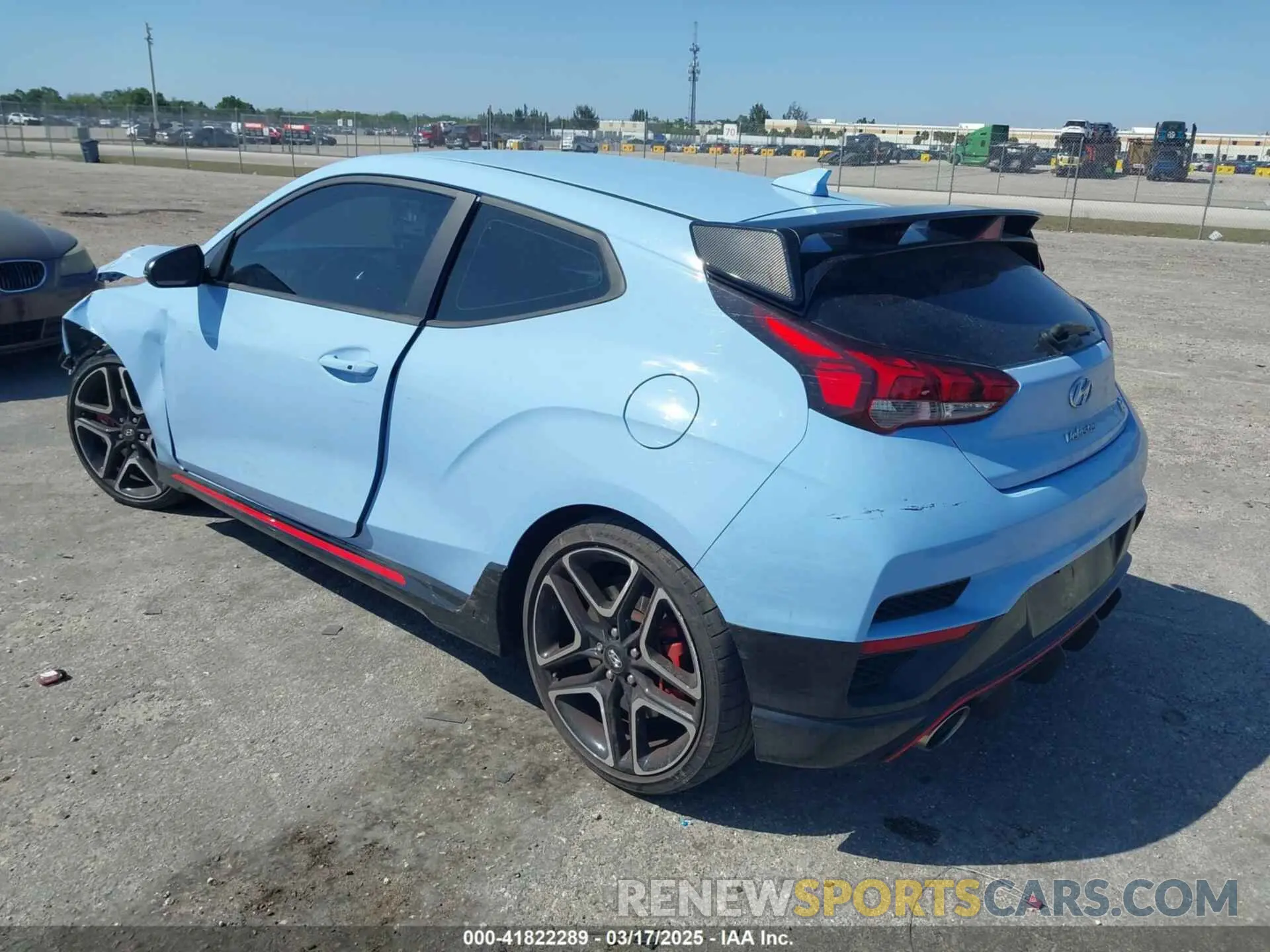 3 Photograph of a damaged car KMHT36AH3NU013266 HYUNDAI VELOSTER N 2022
