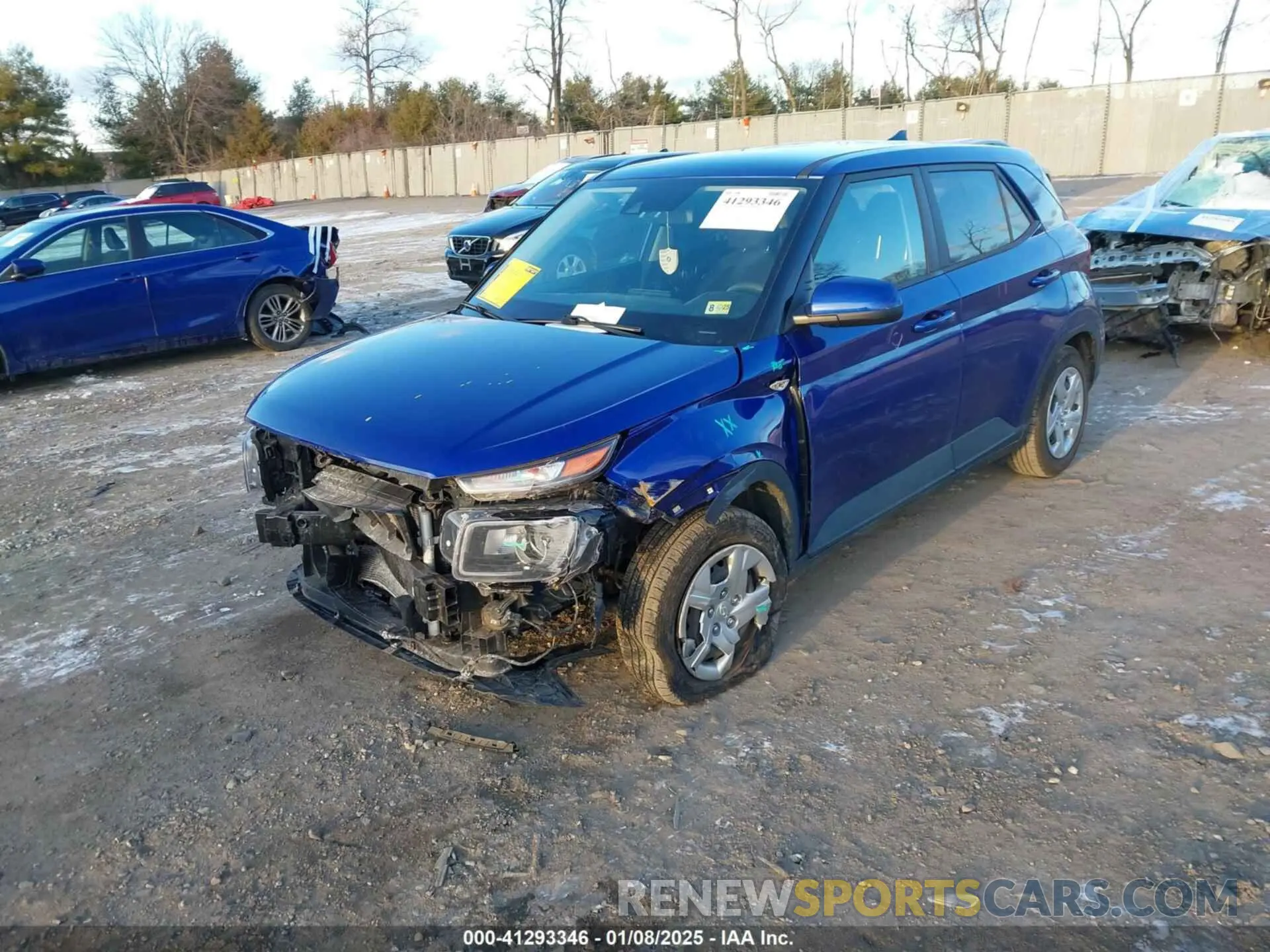 2 Photograph of a damaged car KMHRB8A30LU015163 HYUNDAI VENUE 2020