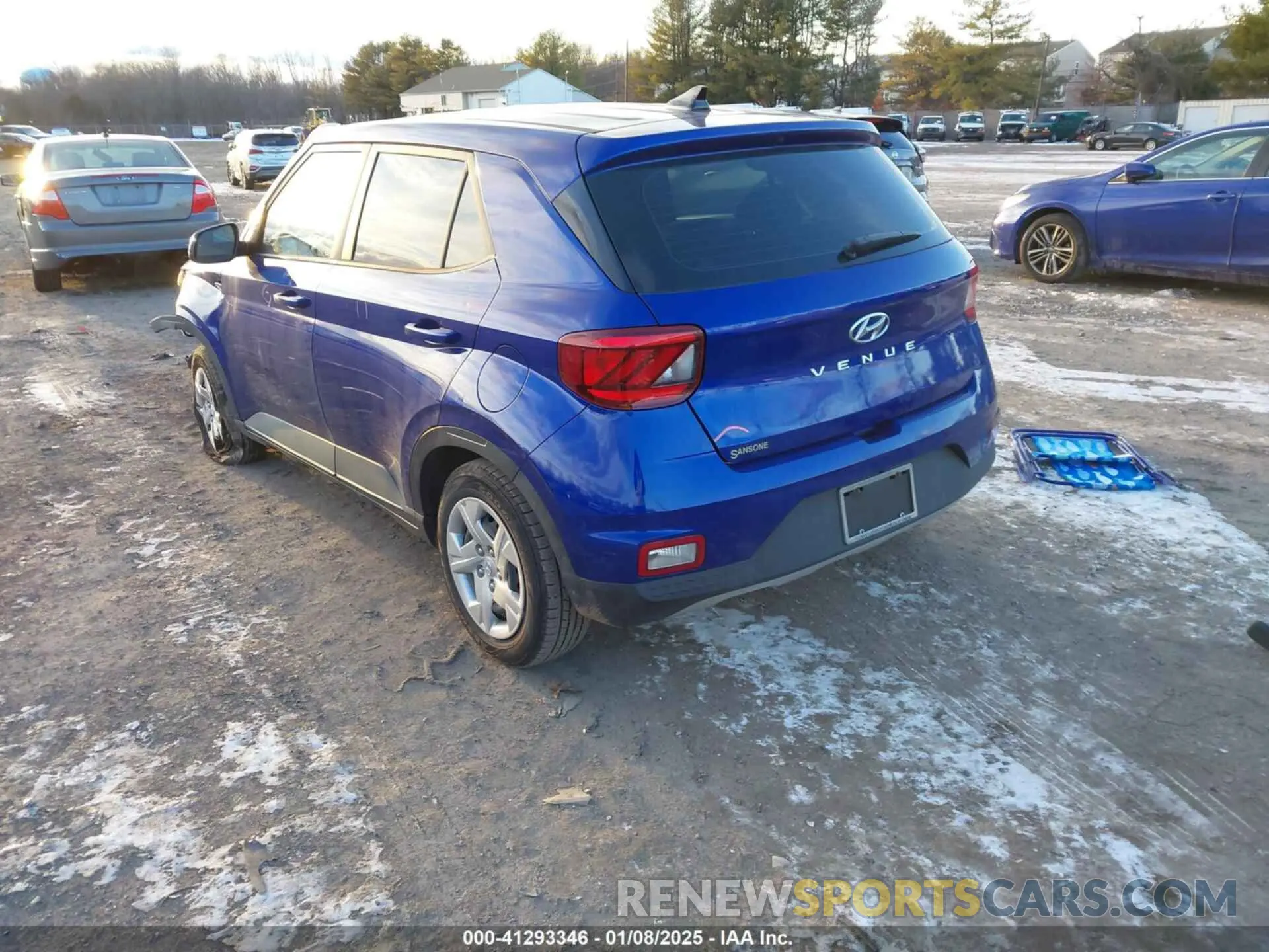 3 Photograph of a damaged car KMHRB8A30LU015163 HYUNDAI VENUE 2020