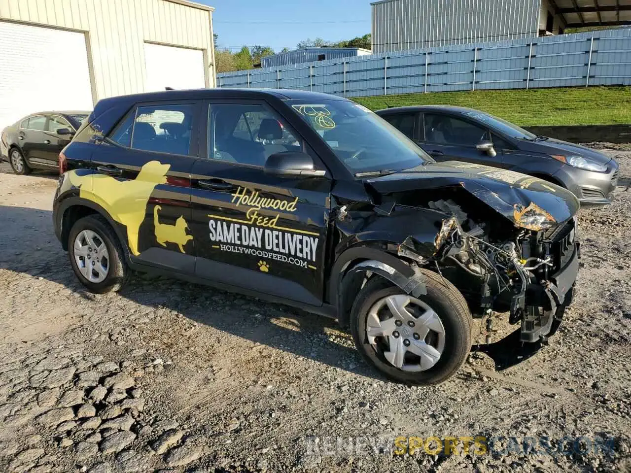 4 Photograph of a damaged car KMHRB8A35LU037661 HYUNDAI VENUE 2020