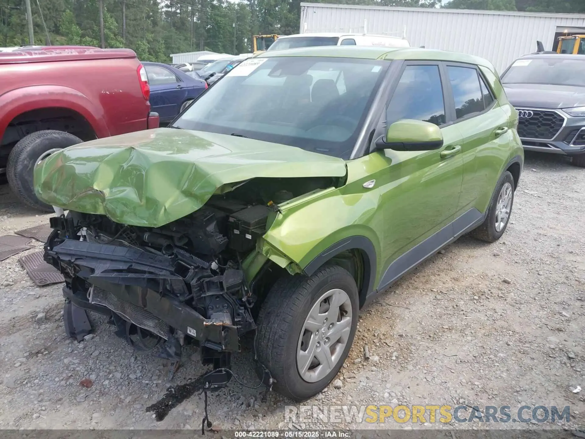 2 Photograph of a damaged car KMHRB8A35LU039345 HYUNDAI VENUE 2020