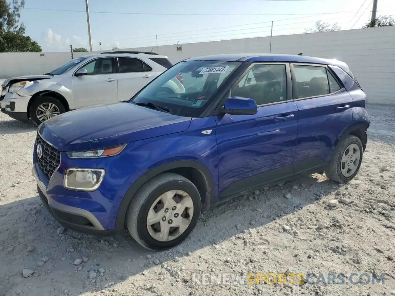 1 Photograph of a damaged car KMHRB8A36LU020951 HYUNDAI VENUE 2020