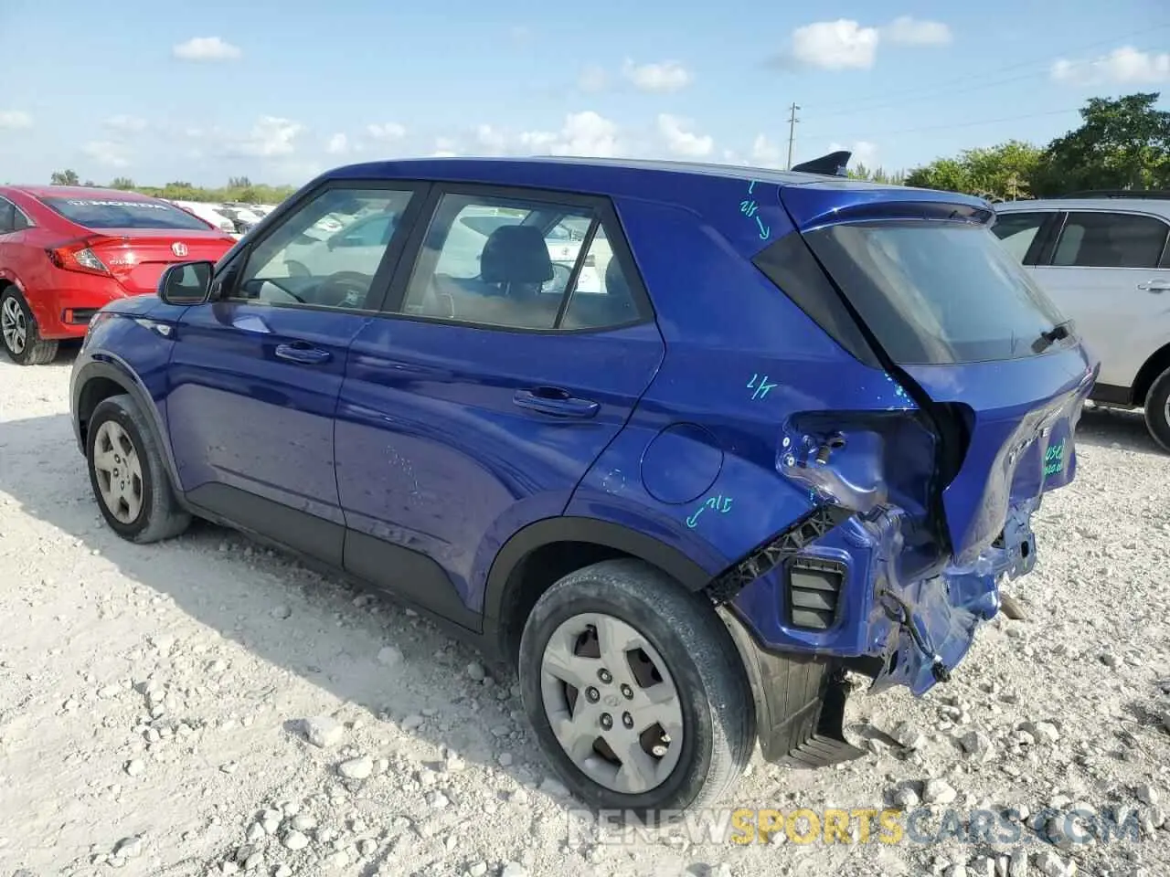 2 Photograph of a damaged car KMHRB8A36LU020951 HYUNDAI VENUE 2020