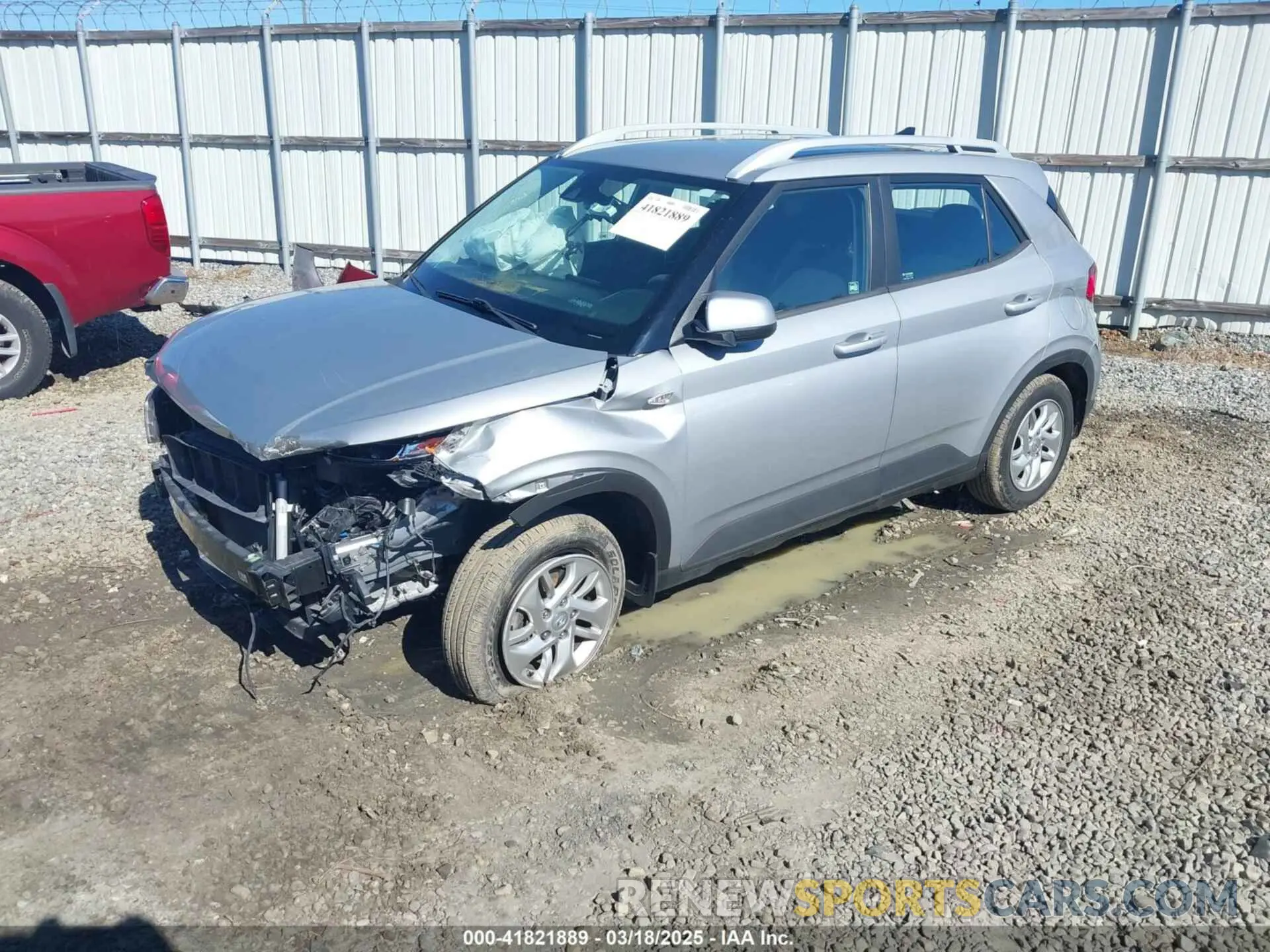 2 Photograph of a damaged car KMHRC8A30LU039850 HYUNDAI VENUE 2020
