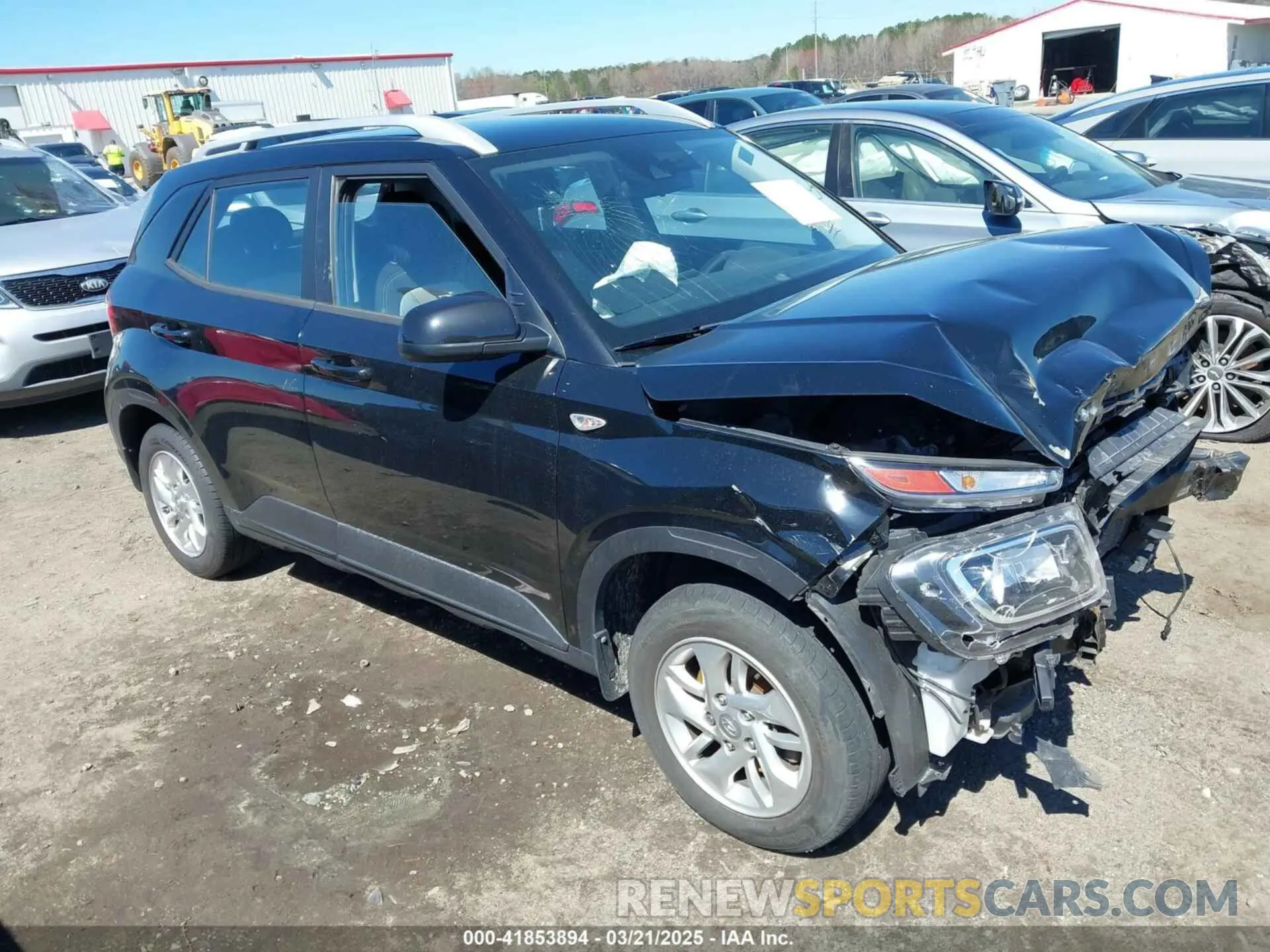 1 Photograph of a damaged car KMHRC8A30LU046880 HYUNDAI VENUE 2020