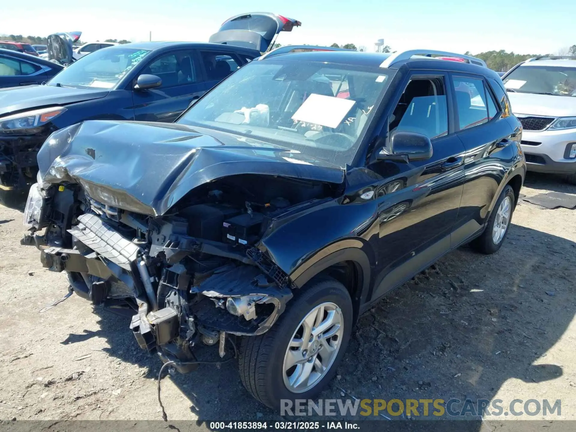 2 Photograph of a damaged car KMHRC8A30LU046880 HYUNDAI VENUE 2020