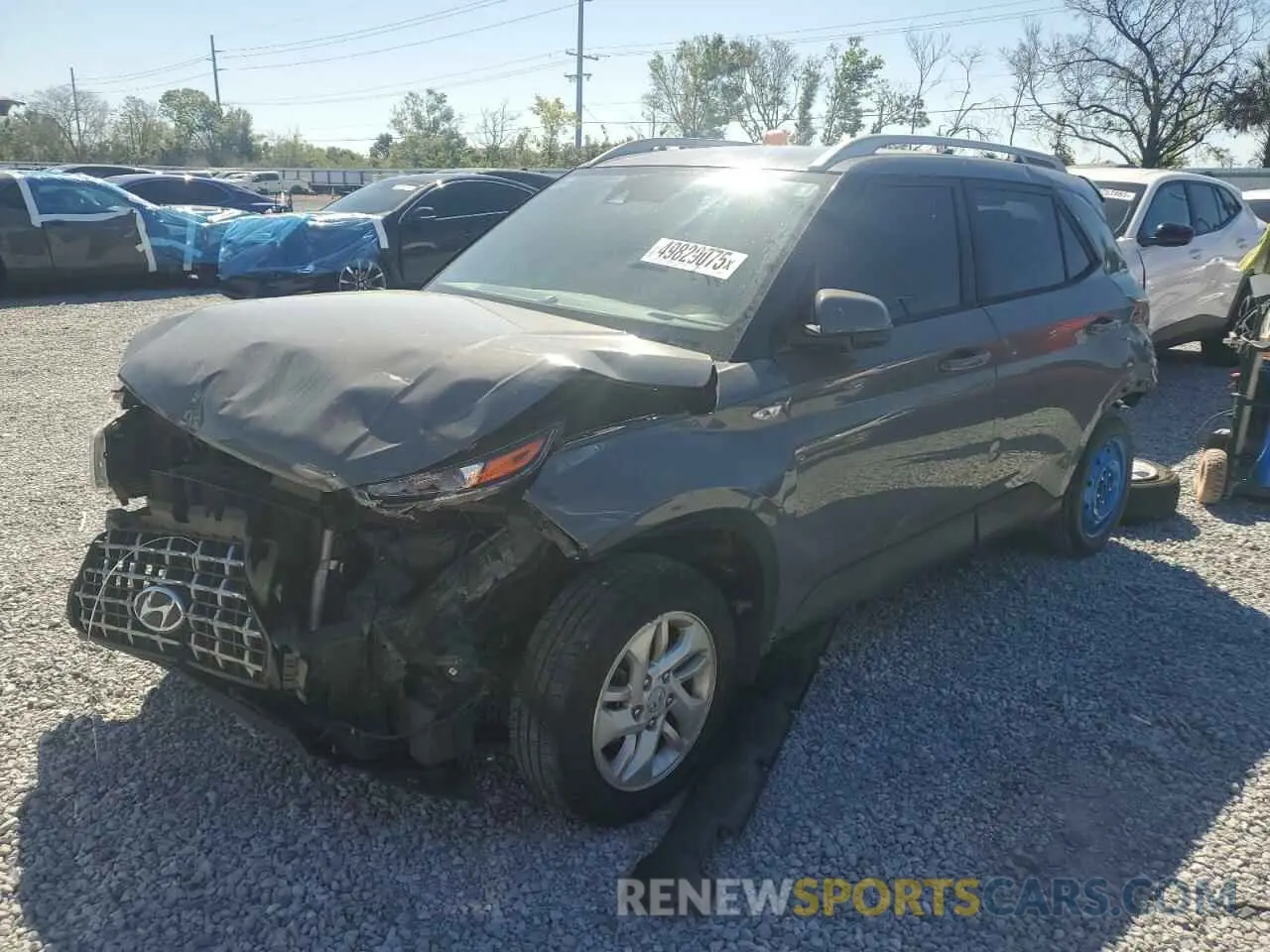 1 Photograph of a damaged car KMHRC8A39LU021072 HYUNDAI VENUE 2020