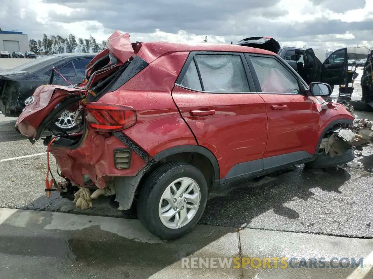 3 Photograph of a damaged car KMHRB8A31MU096269 HYUNDAI VENUE 2021