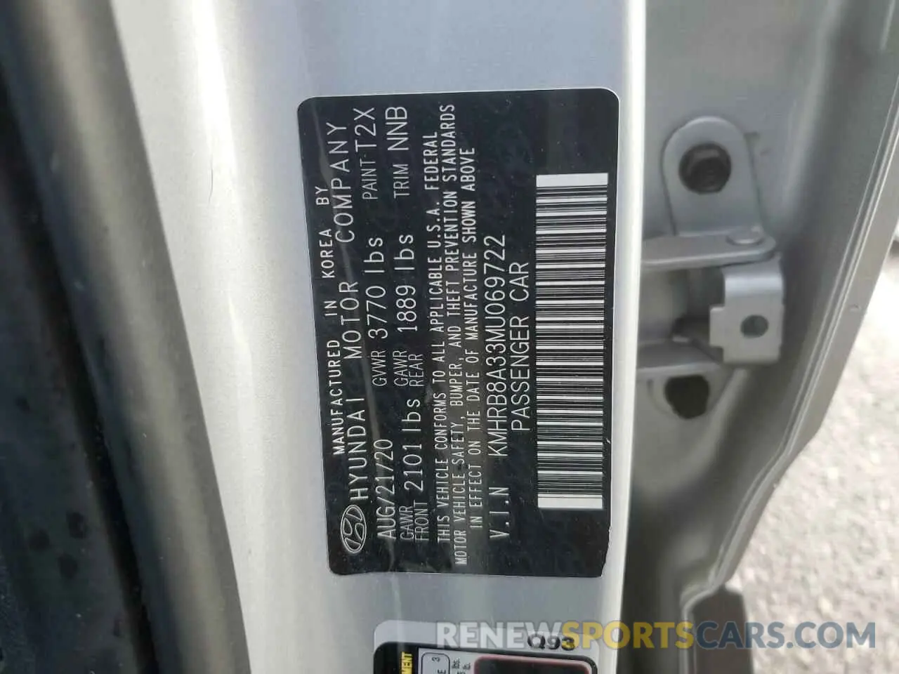 15 Photograph of a damaged car KMHRB8A33MU069722 HYUNDAI VENUE 2021