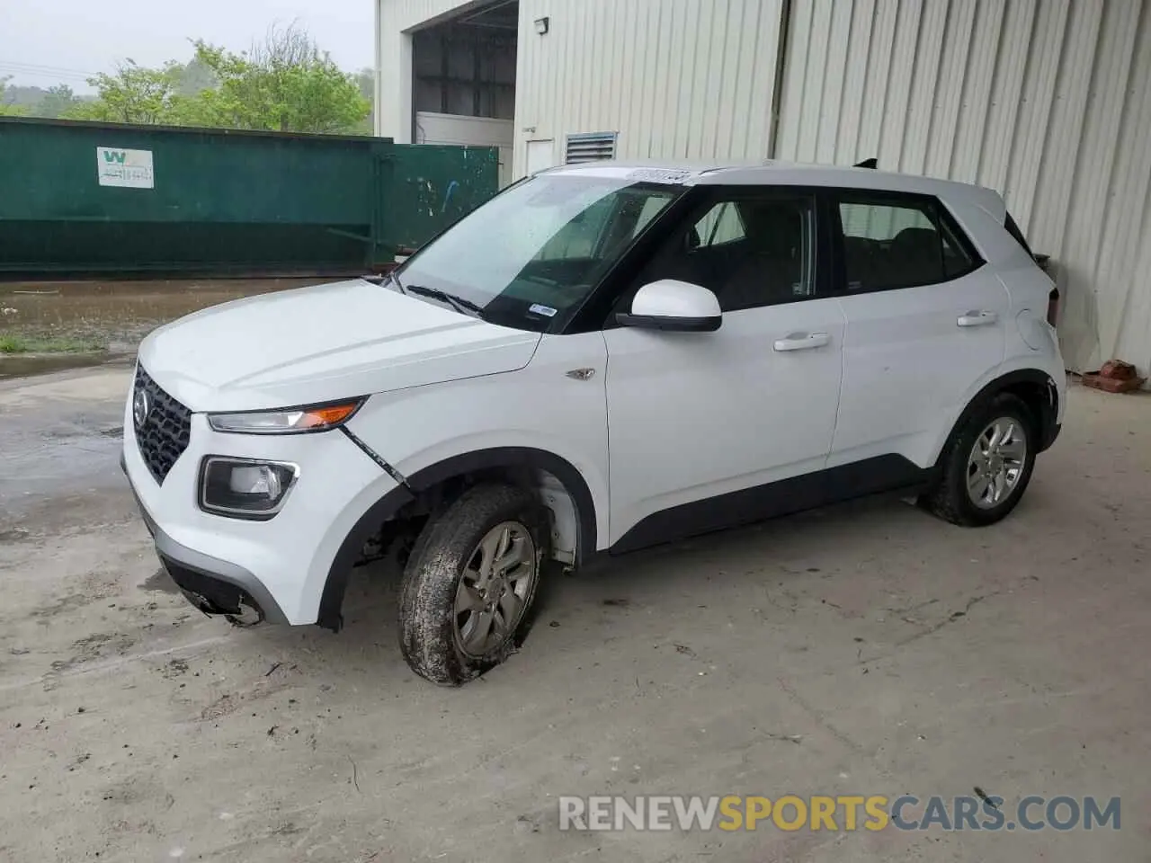 1 Photograph of a damaged car KMHRB8A33MU103366 HYUNDAI VENUE 2021