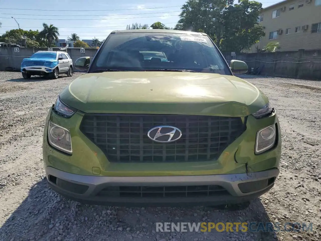 5 Photograph of a damaged car KMHRB8A34MU106115 HYUNDAI VENUE 2021