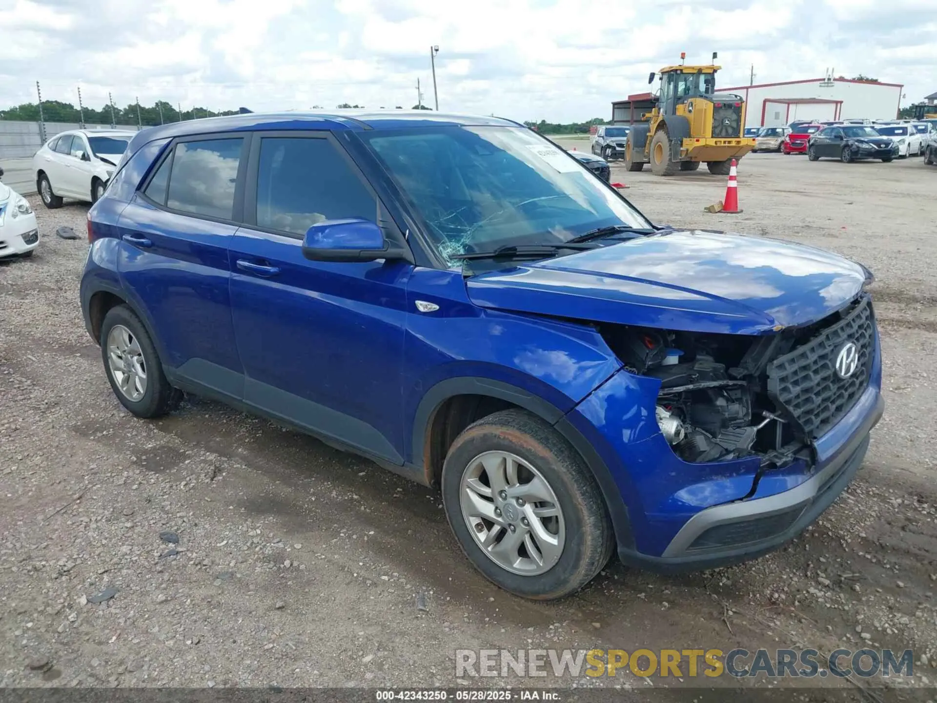 1 Photograph of a damaged car KMHRB8A35MU072489 HYUNDAI VENUE 2021
