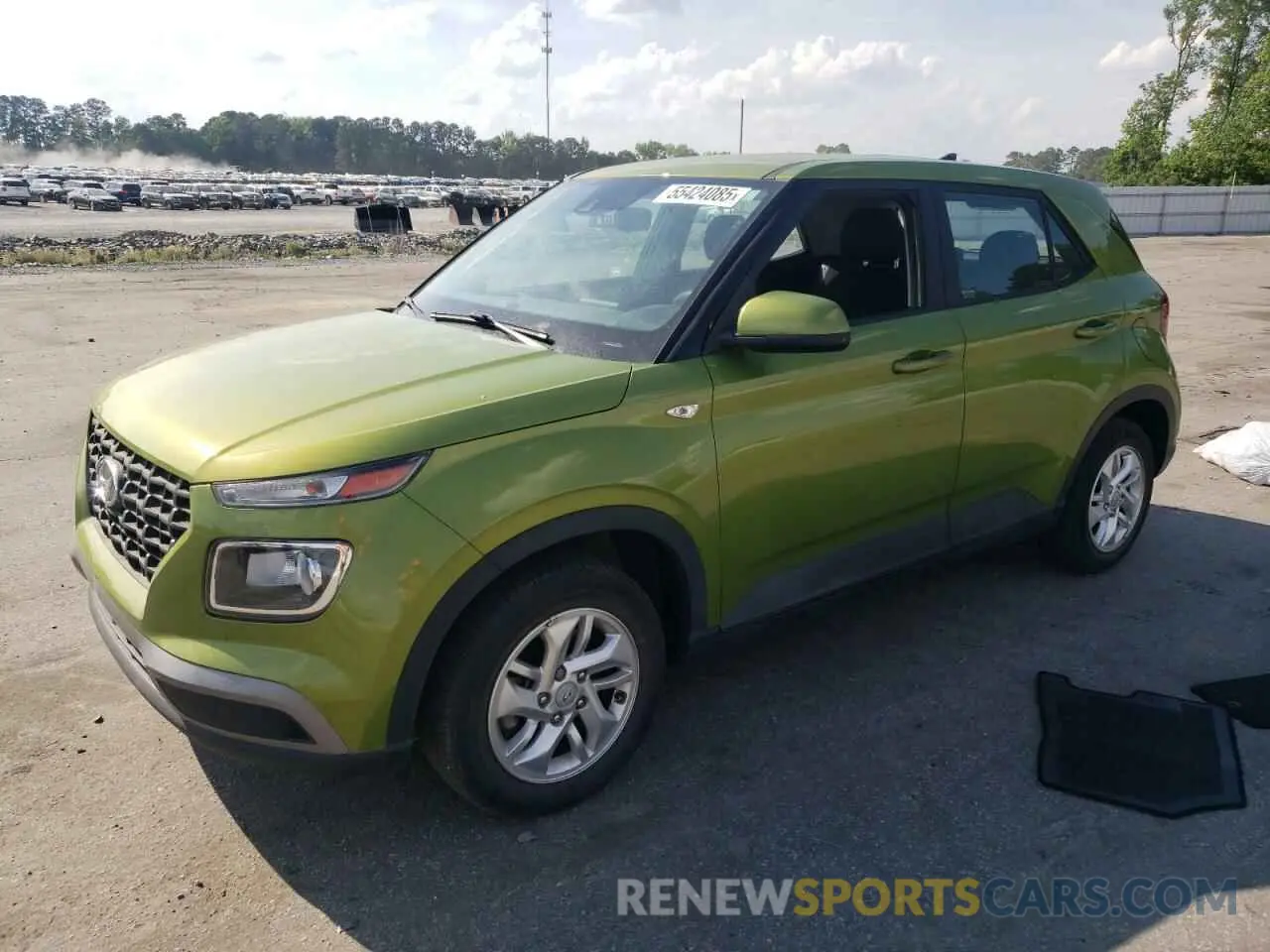 1 Photograph of a damaged car KMHRB8A35MU076140 HYUNDAI VENUE 2021