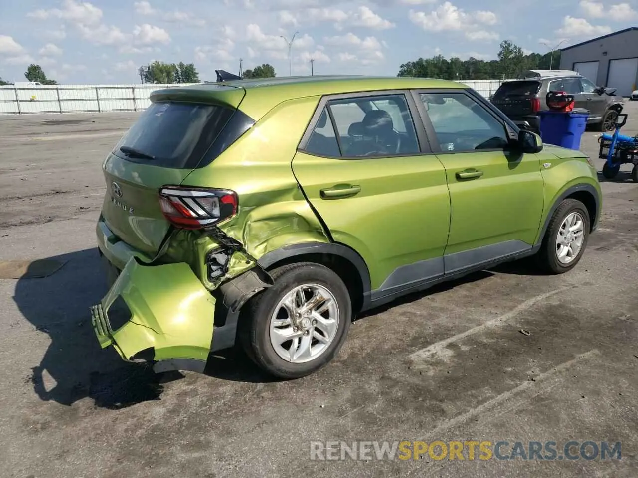 3 Photograph of a damaged car KMHRB8A35MU076140 HYUNDAI VENUE 2021