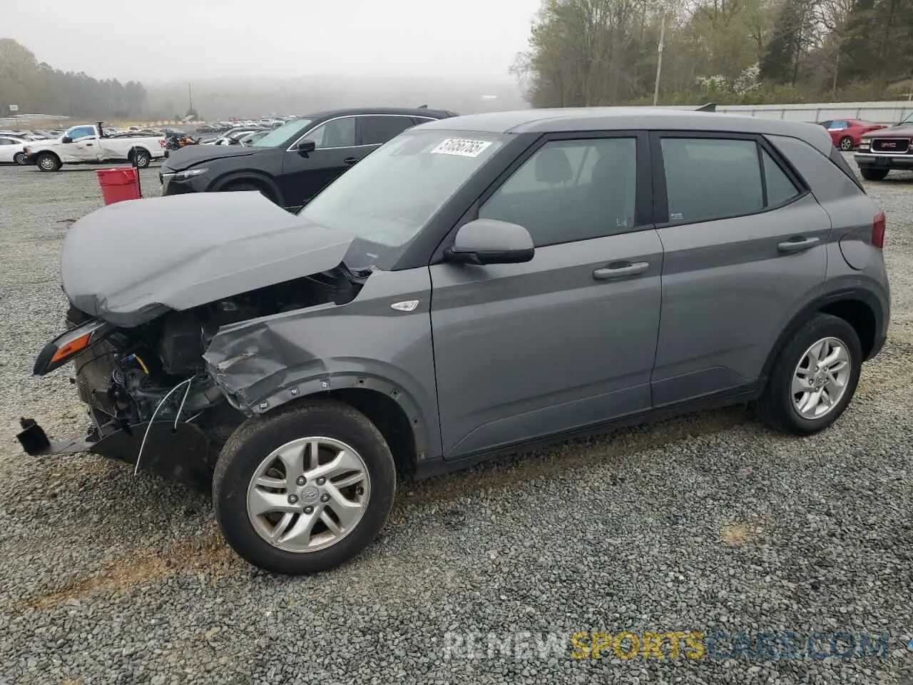 1 Photograph of a damaged car KMHRB8A36MU081850 HYUNDAI VENUE 2021