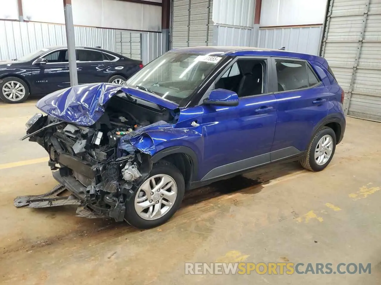 1 Photograph of a damaged car KMHRB8A36MU096543 HYUNDAI VENUE 2021