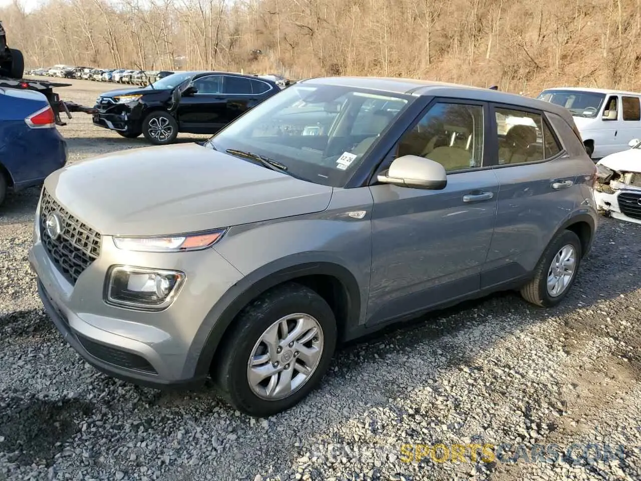 1 Photograph of a damaged car KMHRB8A36MU103488 HYUNDAI VENUE 2021