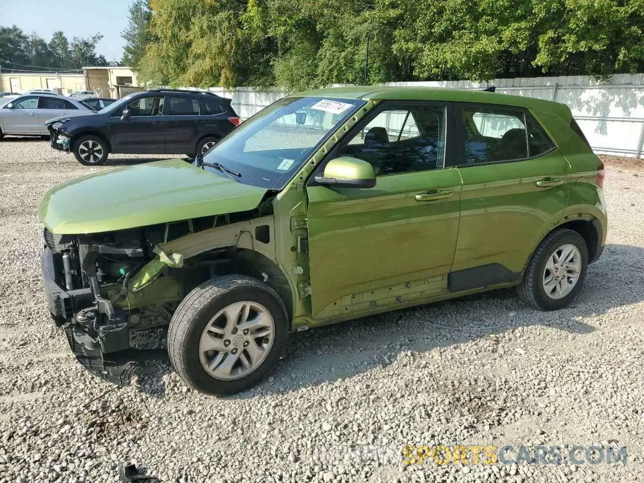 1 Photograph of a damaged car KMHRB8A37MU065768 HYUNDAI VENUE 2021