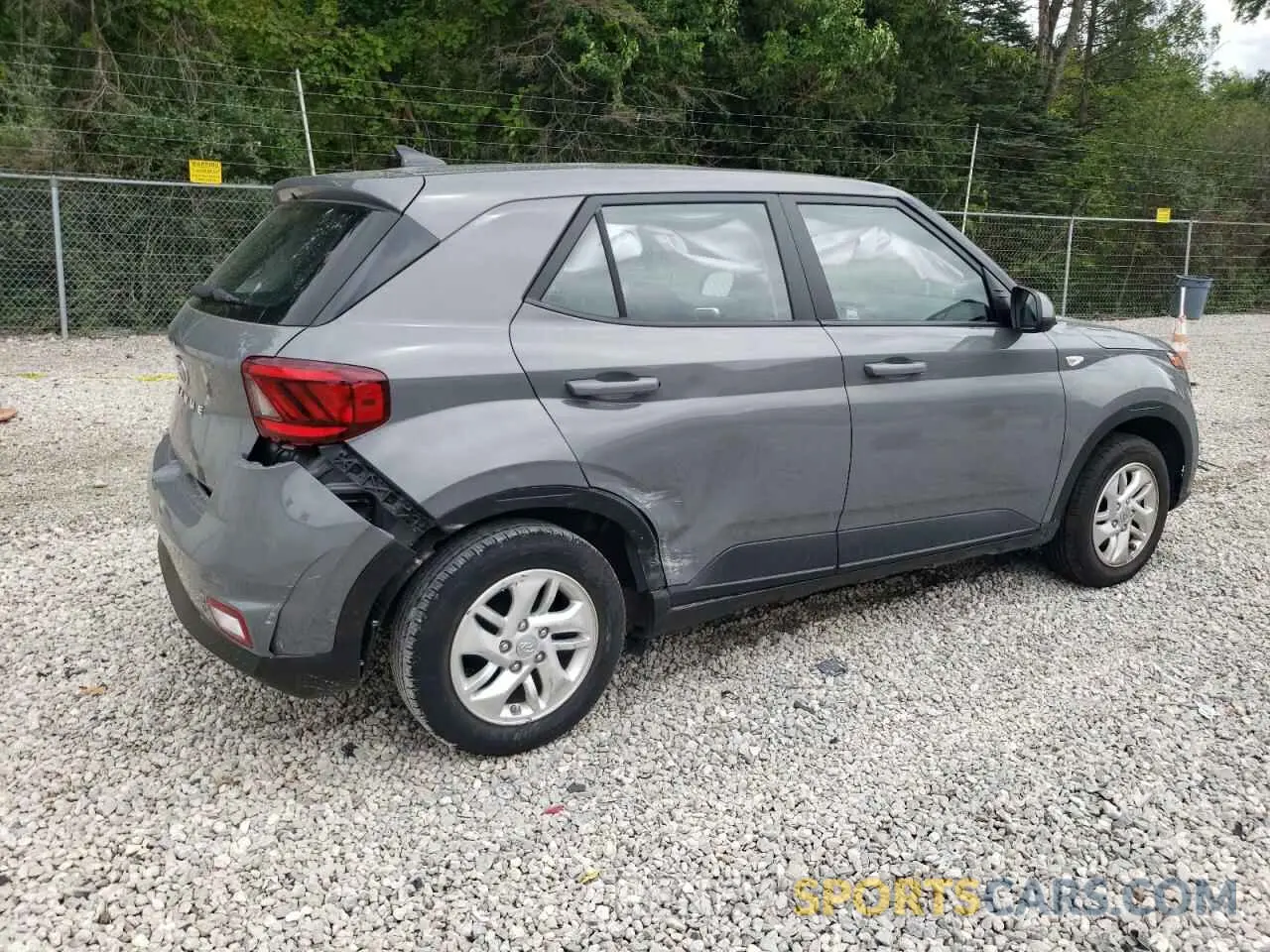 3 Photograph of a damaged car KMHRB8A37MU068895 HYUNDAI VENUE 2021