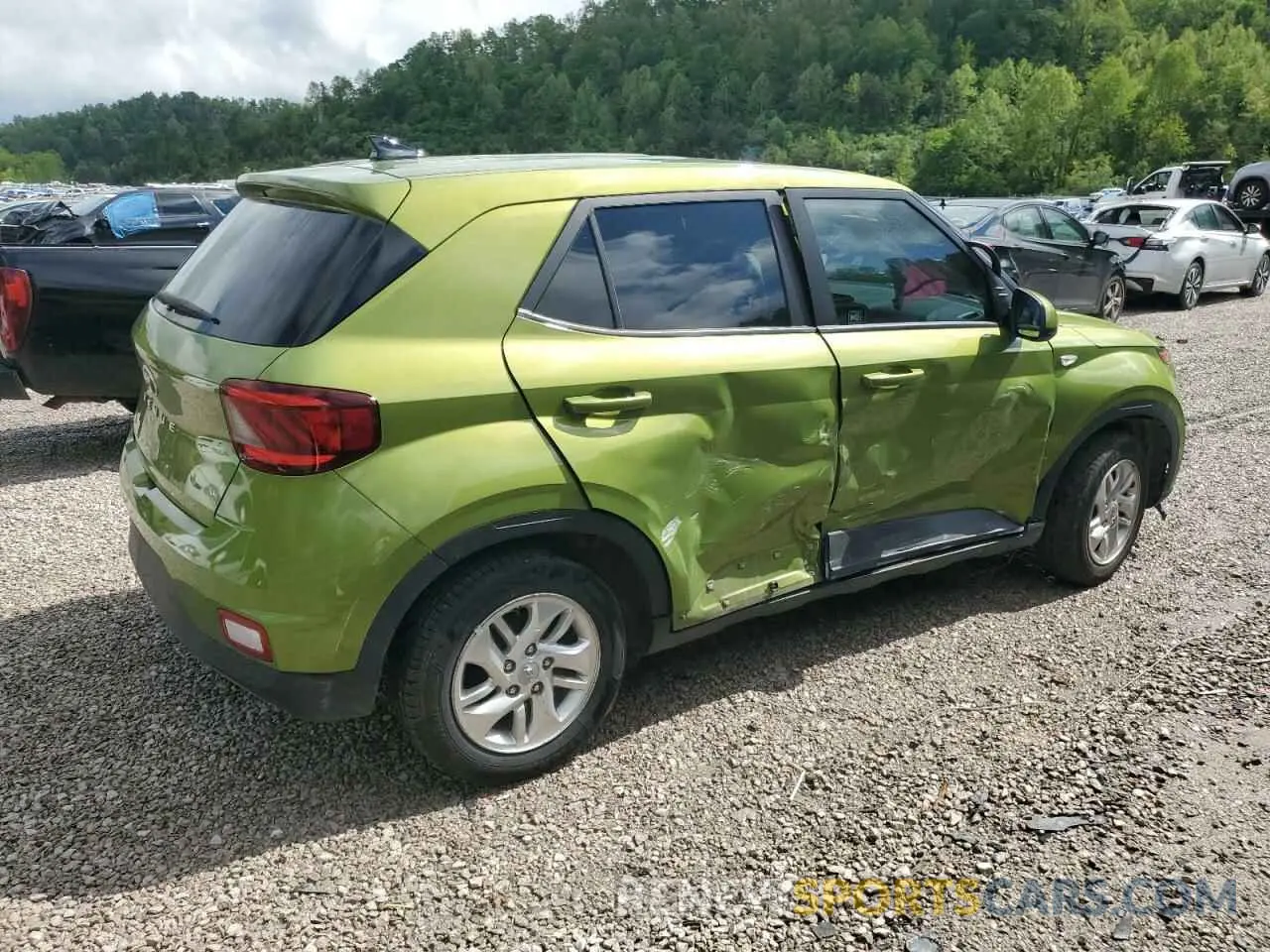 3 Photograph of a damaged car KMHRB8A37MU078309 HYUNDAI VENUE 2021