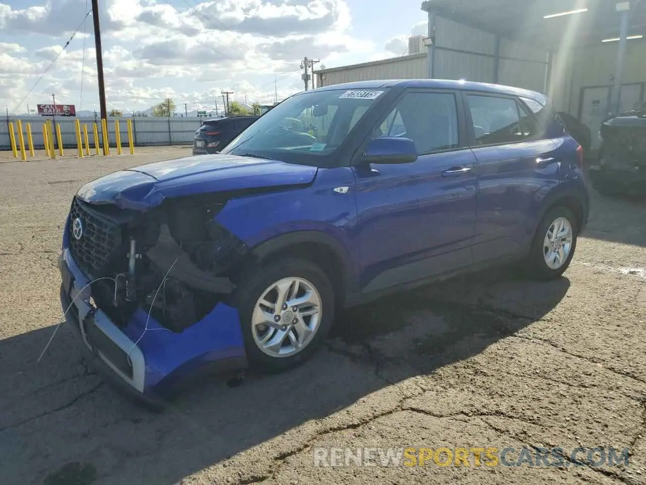 1 Photograph of a damaged car KMHRB8A37MU090623 HYUNDAI VENUE 2021