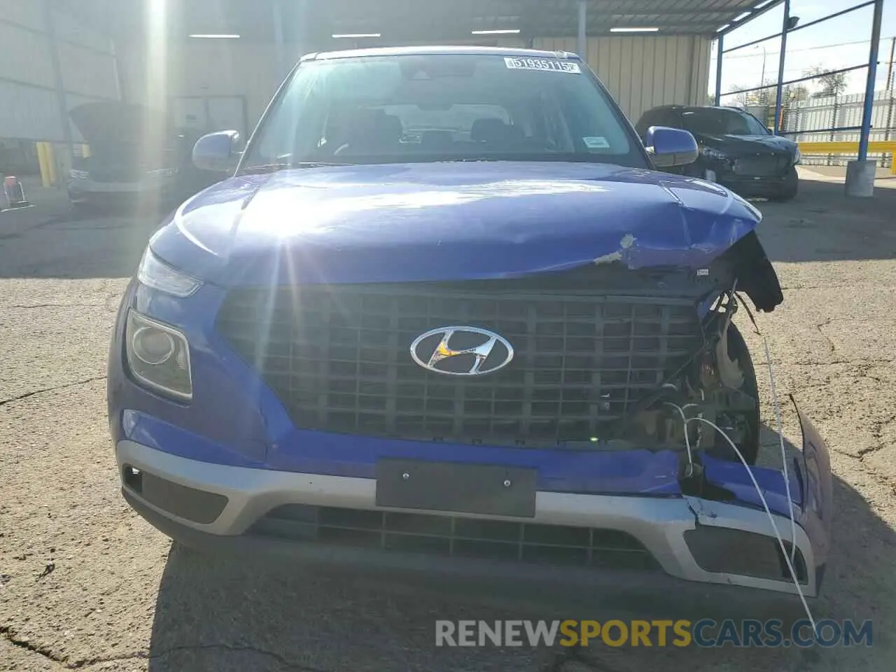 5 Photograph of a damaged car KMHRB8A37MU090623 HYUNDAI VENUE 2021