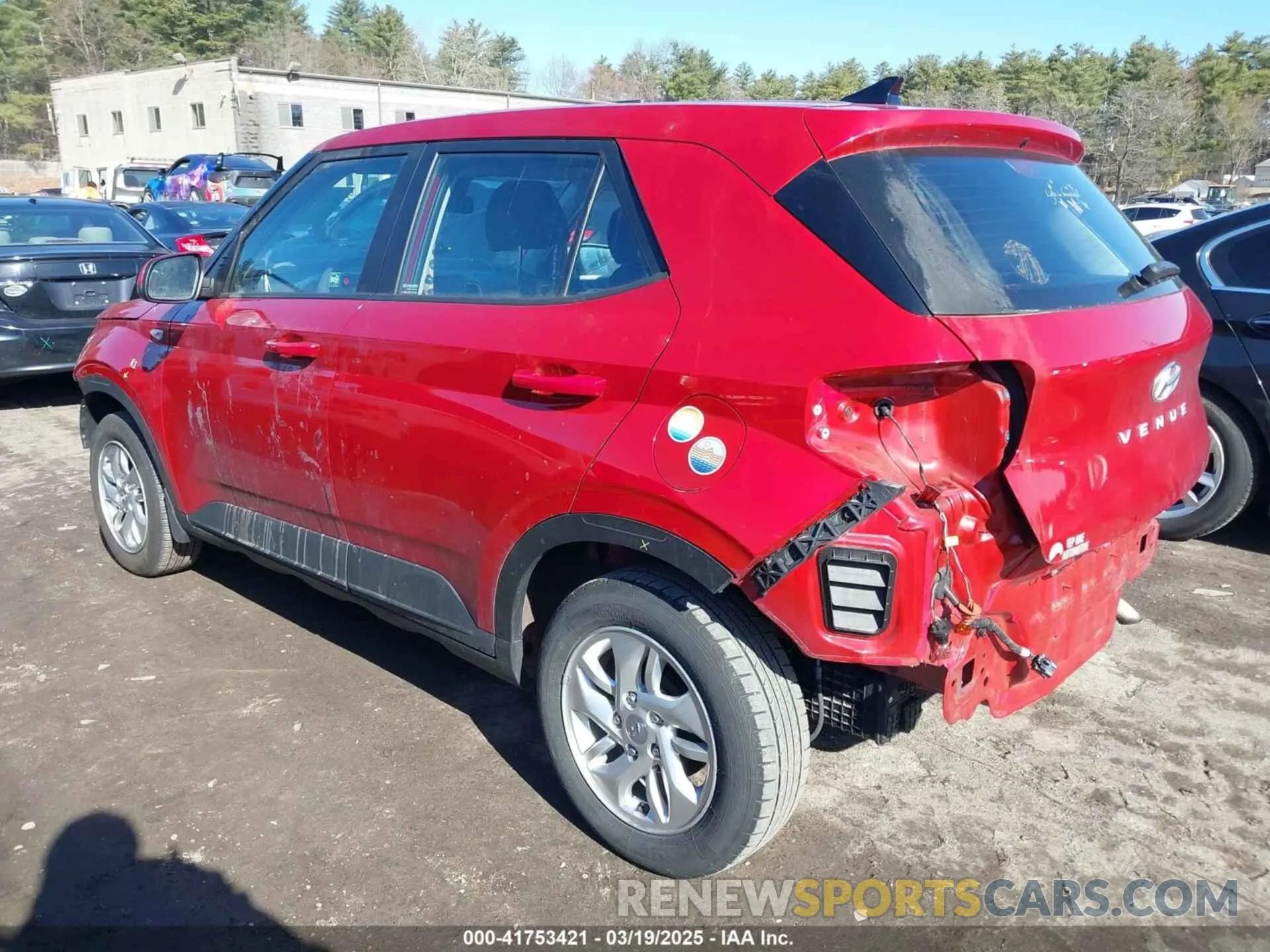 3 Photograph of a damaged car KMHRB8A37MU126746 HYUNDAI VENUE 2021