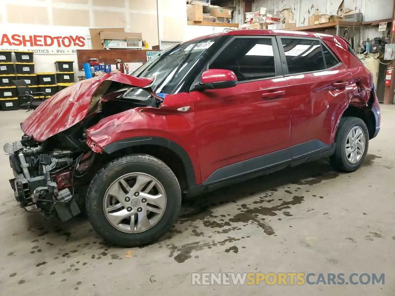 1 Photograph of a damaged car KMHRB8A39MU108670 HYUNDAI VENUE 2021