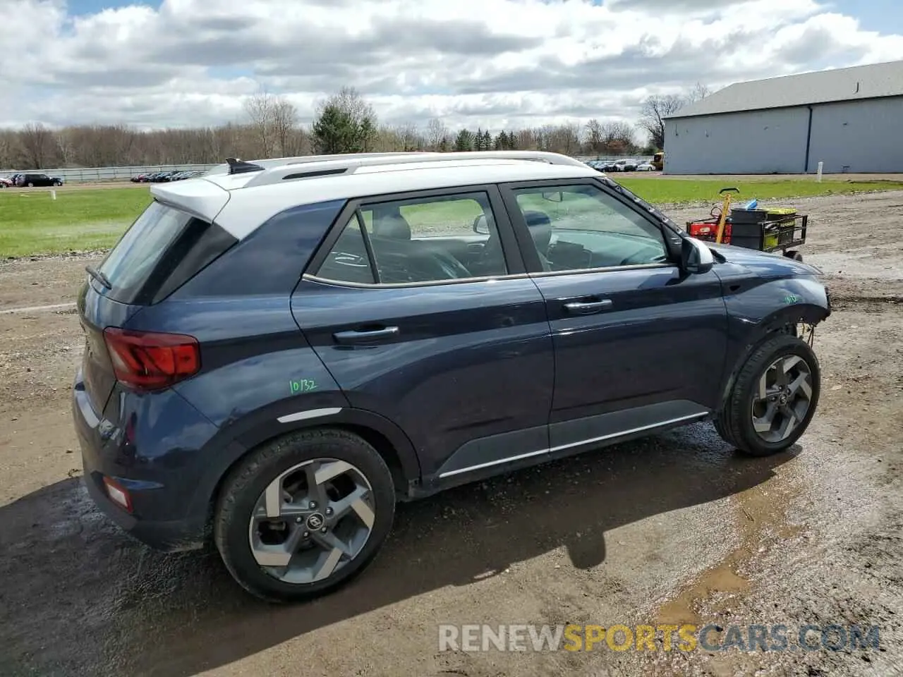 3 Photograph of a damaged car KMHRC8A30MU080187 HYUNDAI VENUE 2021