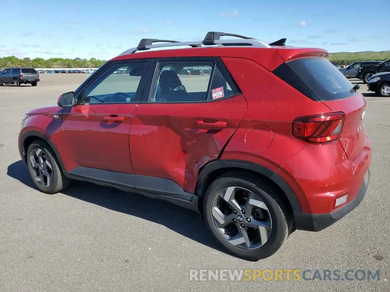 2 Photograph of a damaged car KMHRC8A30MU108490 HYUNDAI VENUE 2021