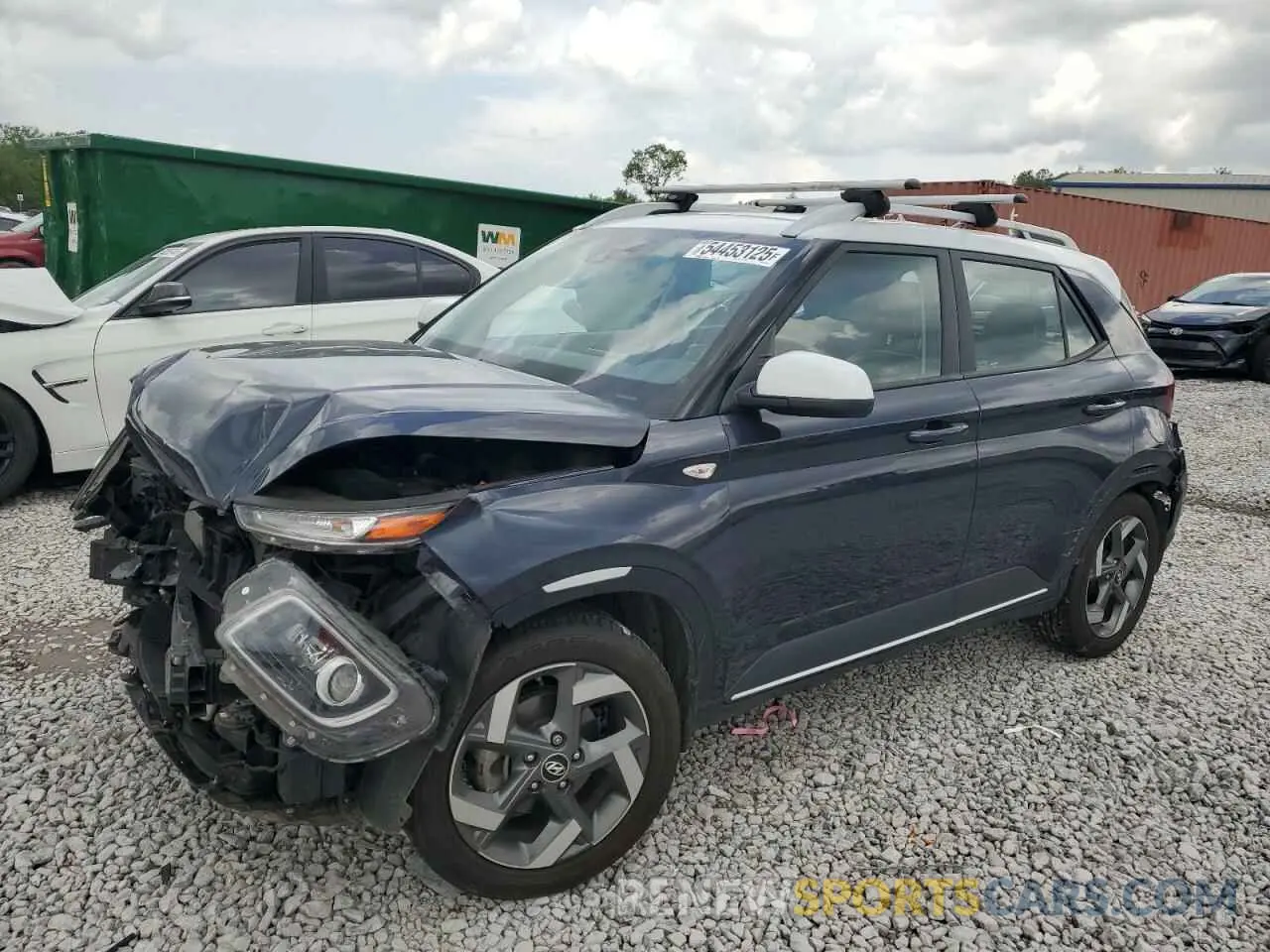 1 Photograph of a damaged car KMHRC8A31MU103086 HYUNDAI VENUE 2021