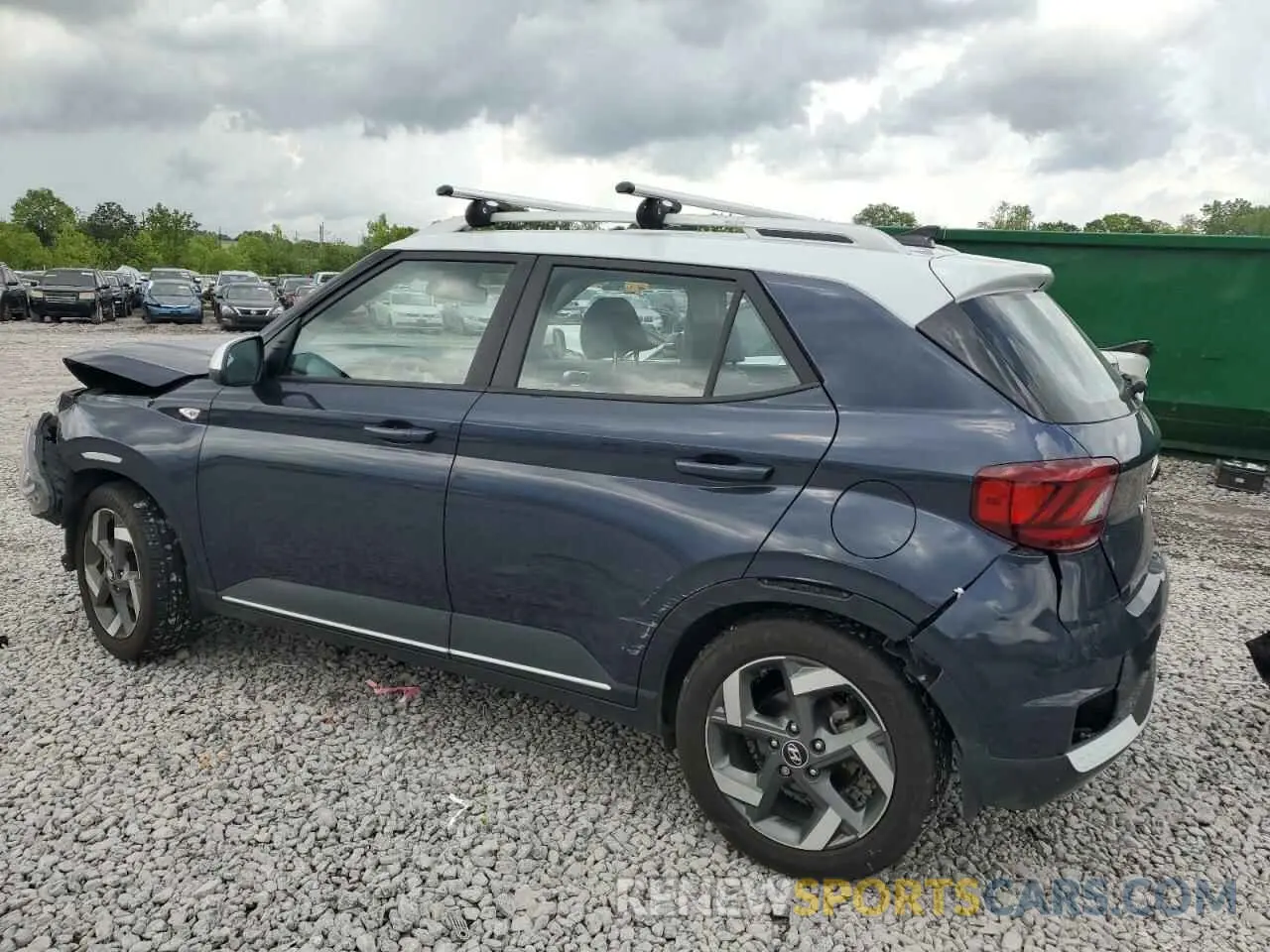 2 Photograph of a damaged car KMHRC8A31MU103086 HYUNDAI VENUE 2021