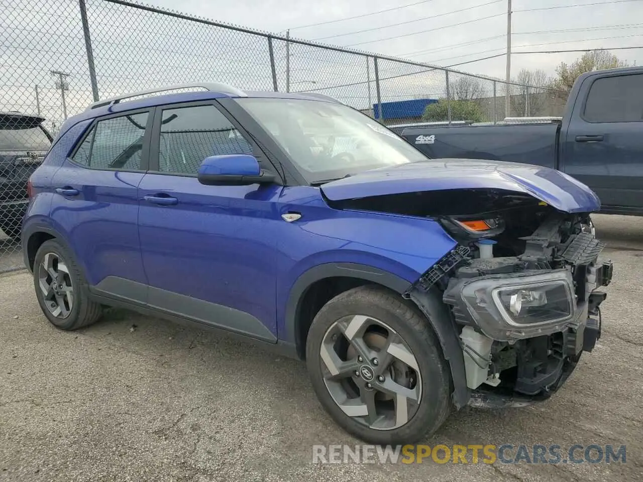 4 Photograph of a damaged car KMHRC8A32MU082992 HYUNDAI VENUE 2021