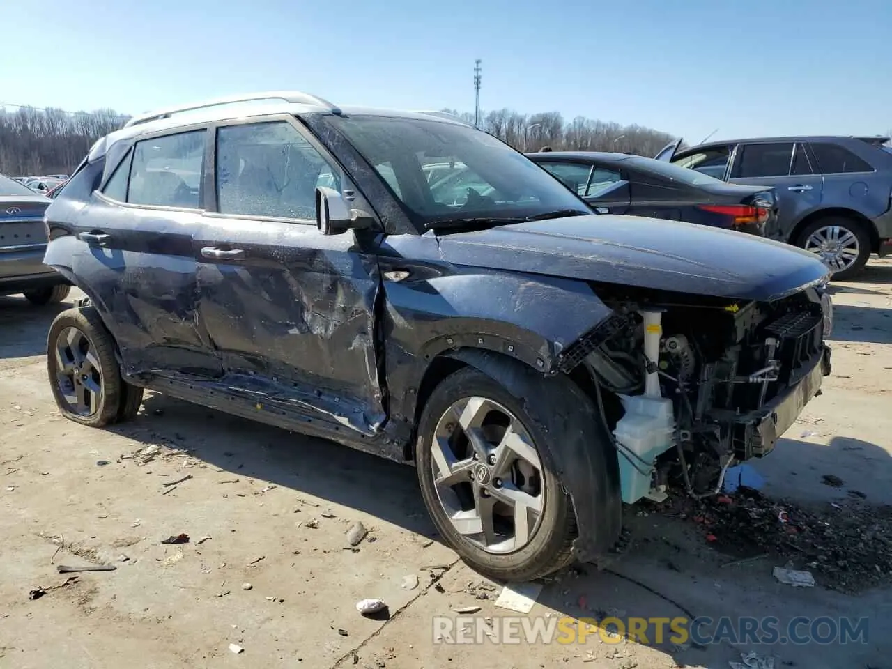 4 Photograph of a damaged car KMHRC8A32MU127865 HYUNDAI VENUE 2021
