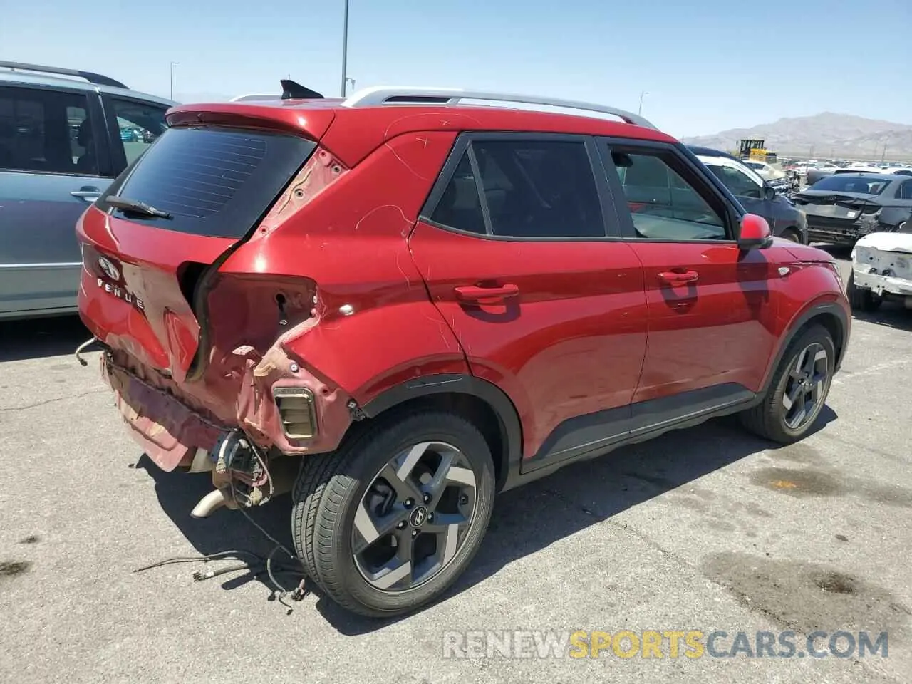 3 Photograph of a damaged car KMHRC8A34MU082055 HYUNDAI VENUE 2021