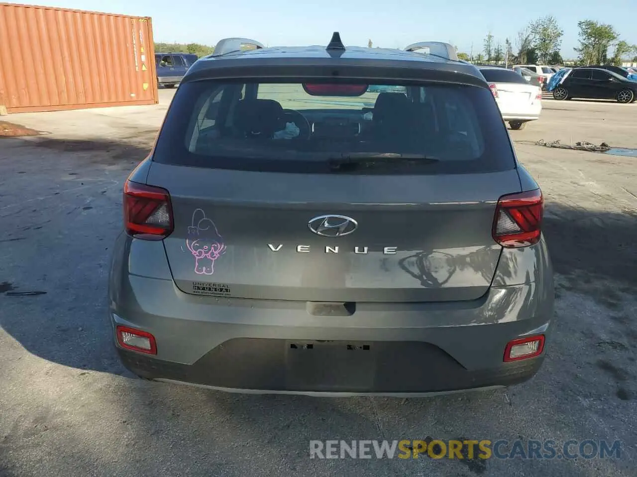 6 Photograph of a damaged car KMHRC8A34MU105902 HYUNDAI VENUE 2021