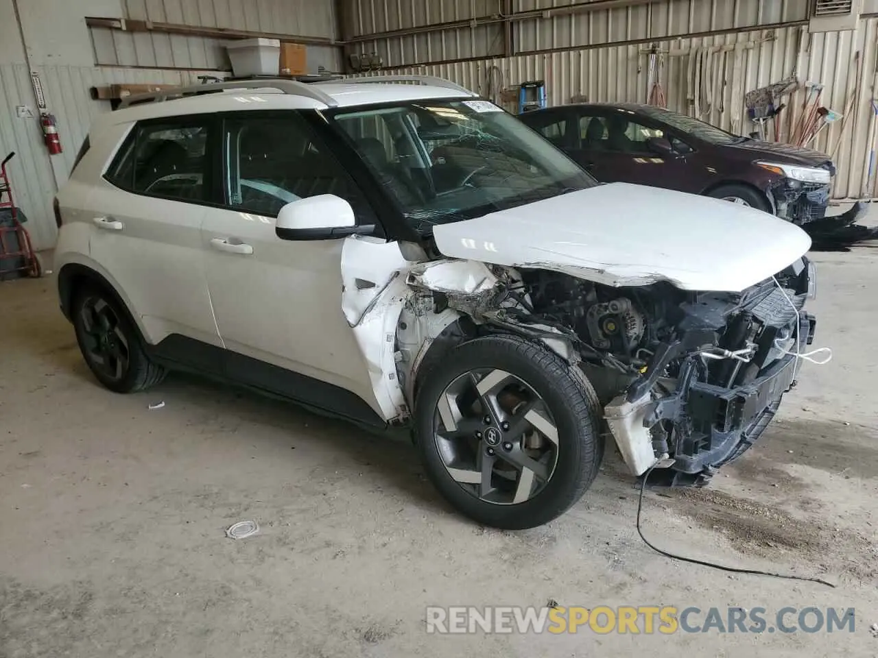 4 Photograph of a damaged car KMHRC8A34MU106046 HYUNDAI VENUE 2021