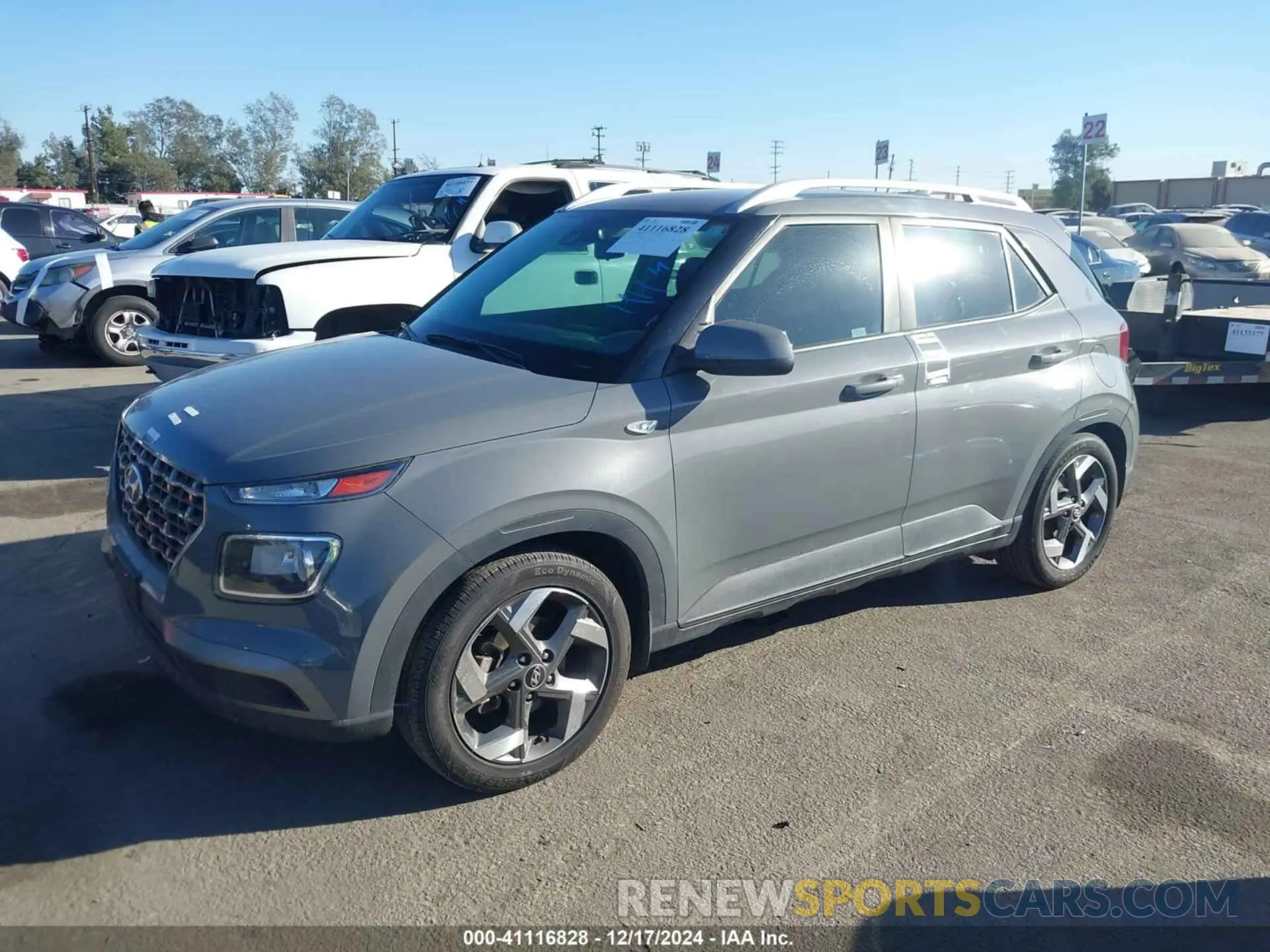 2 Photograph of a damaged car KMHRC8A37MU070773 HYUNDAI VENUE 2021